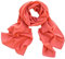 DOLCE ABBRACCIO by RiemTEX Damen Schal Tuch Stola elegante Schals und Tücher Verona aus Chiffon (Lachs)