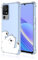 BORYA Cover per TCL 40 SE (TCL 40SE), Transparent Morbida Silicone TPU Bumper Custodia, Ultra Sottile Antiurto Setoso Semplice Elegante Pattern Case, Orso polare