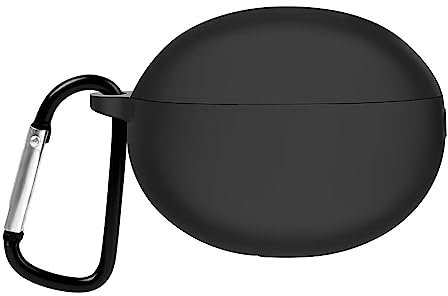 YBROY Hülle für Anker Soundcore Sport X10, Kratzfest, Ultradünne Soft TPU Silikon Case, Mit Karabiner, Geruchlos, Schutzhülle für Anker Soundcore Sport X10.(Schwarz)
