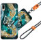 JEZSTHAI Schutzhülle Kompatibel mit Wiko Y80 Hülle Silikon Dünn mit Muster Design,Weiche Flexibel Stoßfeste Handyhülle mit Handykette & Handykordel zum Umhängen,Nr.A04