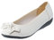 IQYU Damen Sommerschuhe Reisehausschuh Party Frauen Tanz Schuhe Ballett Rolle Faltbare Schuhe tragbare Flache Frauen-Hausschuh Langlaufski Set Damen Klassisch Mit Bindung Und Schuhe (White-A, 39)