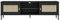 Woodroom Valenica TV-Lowboard Kiefer massiv lackiert 158x47x40 cm TV-Board TV-Schrank TV-Ständer schwarz
