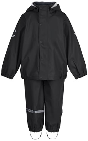 Mikk-line Regenkleidung, Regenset mit Regenhose und Regenjacke | Wasserdicht, Reflektierenden Details, Wassersäule von 5.000 mm, Elastische Bündchen, Kinnschutz, Abnehmbare Kapuze