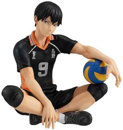 Anjinguang Haikyuu Figur Hinata Syouyou/Kageyama Statue Nudelstopper-Figur Modell 10 cm Haikyuu Figur Sammlerstück PVC Sitzpose Skulptur Desktop Ornament