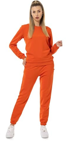 Redbridge Damen Freizeitanzug Jogginganzug Hose Sweatshirt Premium Basic