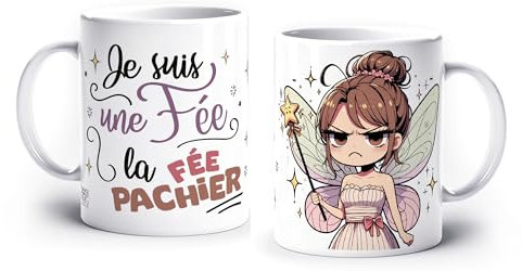 France Mug - 'Je Suis Une Fée La Fépachier' II - (Collection Fée) - Café Thé Idée Cadeau Original Anniversaire Humour Fantaisie Ami Collègue Famille
