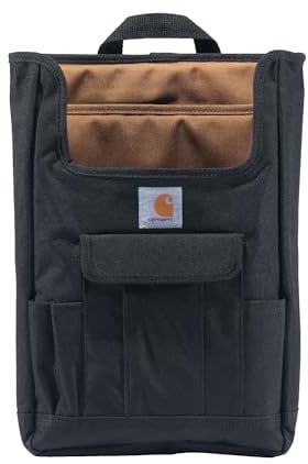 Carhartt Front Seat Car Organizer, Passenger Seat Storage & Organization for Books, Files, Folders, Laptop & More, Front Seat Organizer (Black)