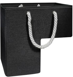 Treppenkorb-Organizer, Multifunktionaler Treppenkorb Organizer Halter Aufbewahrungsbehälter mit Seilgriffen Faltbarer Stufenkorb für das Heimbüro Teppich- und Holztreppen