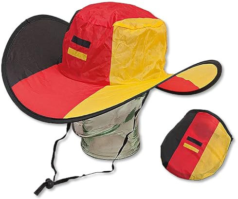 Wohnkult Hut faltbar Fanartikel Deutschland Nationalmannschaft Cowboyhut Anfeuern Sport Support