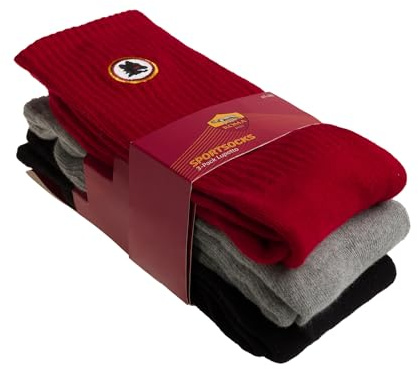 AS Roma Sport Socks 3-Pack