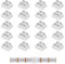 Connettori LED COB/SMD 2pin 8mm 8-IN-1, Set da 20 Pezzi, Connettore Trasparente Forma L/T, Senza Saldatura per Strisce LED COB/SMD (3528/2835)