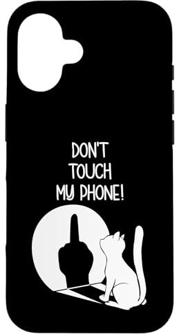Katzen Handyhülle Dont Touch My Phone Hülle für iPhone 16