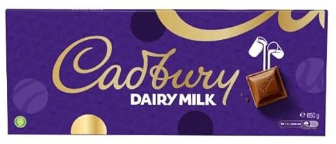 1 x Dairy Milk Chocolate Bar Extra Large 850g Tasty And Twisty Delicious Treat Gift Hamper For Birthday,Christmas,Easter,New Year