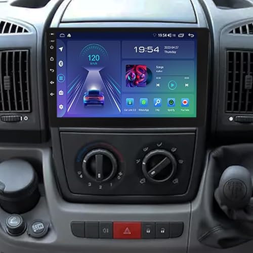 ACAVICA Autoradio Android 15 für FIAT Ducato Citroen Jumper Relay Peugeot Boxer, 4+64GB 9 Zoll Touch Display mit Wireless CarPlay Android Auto Bluetooth 5.4 WiFi 6 DSP Navi
