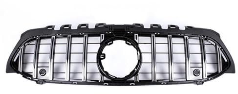 ZSGHJA Griglia Radiatore per Mercedes per Benz W177 Classe A A200 A250 2019 Griglia Anteriore in Stile GTR ABS Argento Griglia Radiatore Auto Griglia Cofano Anteriore