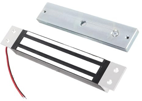 Haltekraft-Magnetschloss mit Aluminiumgehäuse, Geringer Stromverbrauch für Holz-, Glas-, Metall- und Brandschutztüren, DC 12 V, 280 Kg/600 Pfund