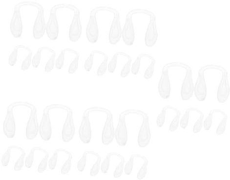 FRCOLOR 5 Sätze Brillen Nasenpads Ohrstöpsel Zum Schlafen Nasenpads Für Brillen-nasenpads Ersatz-nasenpads Brillen-ohrpolster Clip-nasenbrille Mundstück Zubehör Kieselgel 5 Stück * 5