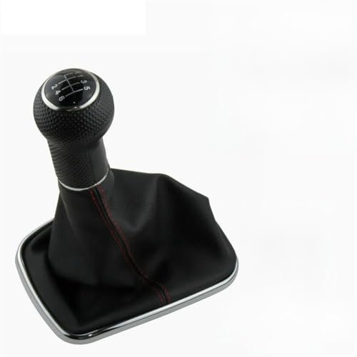 XTXGBT Pomo de Palanca de Cambios de 5/6 velocidades, 12 mm, Funda Protectora para Golf 4 IV MK4 GTI R32 Bora Jetta 1999-2004