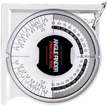 Strumento magnetico angolare, strumento magnetico, goniometro ad alta precisione per carpenteria, tetti, lavorazione dei metalli, saldatura, progetti di inquadratura, 9,5 x 3 x 9,5 cm