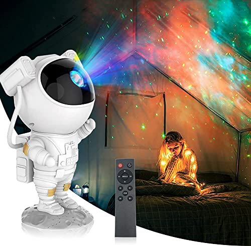 SFOUR Proiettore a LED effetto cielo stellato, lampada proiettore modello Astronauta, per la decorazione degli ambienti, lampada notturna per bambini, adulti, per le feste a casa (WHITE)