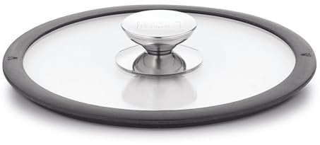 Berndes Topfdeckel, Glasdeckel mit Silikonrand, passend für Topf und Pfanne mit 24 cm Durchmesser, transparent, Glas