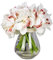 Künstliche Cymbidium-Orchidee, Latex, fühlt sich echt an, für Hochzeit, Urlaub, Brautstrauß, Zuhause, Party, Dekoration, Brautjungfer, Weiß, 12 Stück