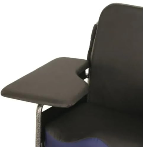 Lacura Flip-Up Half Tray, Slide-On Tray for Right Side, Padded Lap Tray for Wheelchairs, Flips Up for Easy Transfer of Wheelchair users, Tray with Foam Pad for Comfort & Wood Base for Sturdy Support
