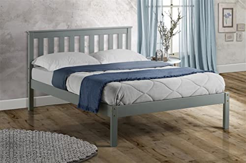 Birlea Denver Low End Bed, Wood, Grey, Twin