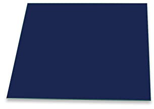 decorwelt | Herdabdeckplatte 60x52 cm Ceranfeldabdeckung 1-Teilig Universal Elektroherd Induktion für Kochplatten Herdschutz Deko Schneidebrett Sicherheitsglas Spritzschutz Glas Dunkel Blau