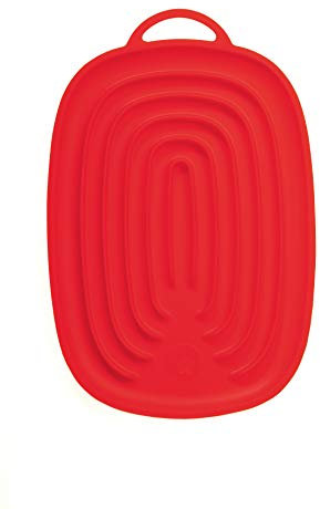 Kochblume Multiablage | Ablage für Küchenhelfer | Premium-Silikon | Hitzebeständig | Spülmaschinenfest | 22cm | Farbe: rot