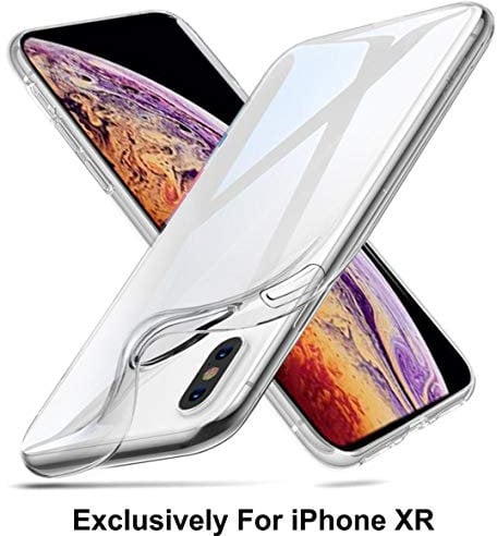 Pelotek; iPhone XR Case, iPhone XR Clear Case | See Through Crystal Clear Case | Shock-Absorption Bumper Anti-Scratch HD Clear | Slim Fit Transparent Flexible TPU Cover | Wireless Charging Compatible