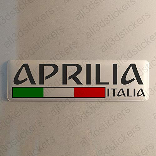 Aprilia Italien Aufkleber Aprilia 120x30mm Autoaufkleber Flagge 3D Fahne Italia