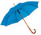 noTrash2003 Automatik Regenschirm Holzschirm Stockschirm Portierschirm mit gebogenem Rundhaken Holzgriff in 103 cm Durchmesser (Royalblau)