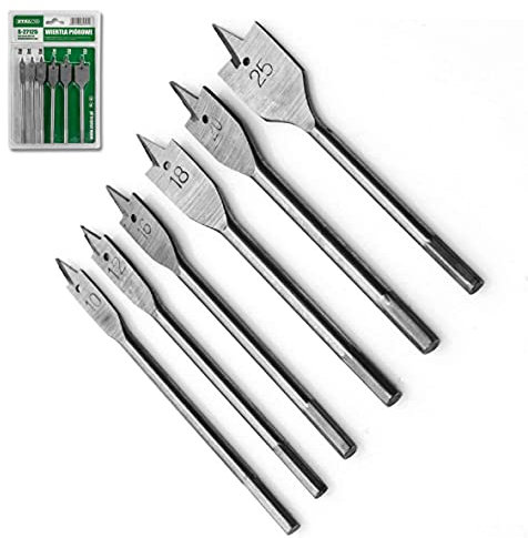 STALCO - Juego de brocas para fresadora plana (6 piezas, diámetro 10-25 mm)