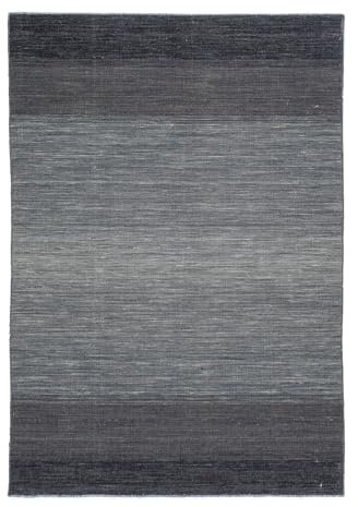 Lifetex.eu Handwebteppich ca. 140 x 200 cm Grau handgewebt Schurwolle Modern hochwertiger Teppich