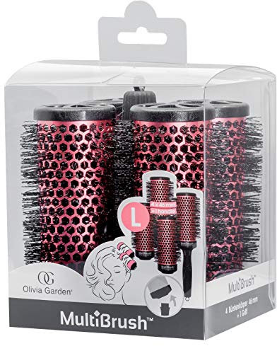 Olivia Garden Multibrush 4er Set mit Griff 46/62 mm, 300 g