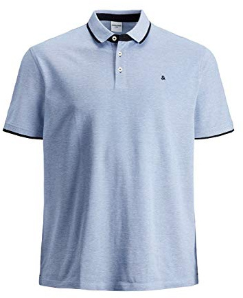 Jack & Jones Jjepaulos Polo SS Plus T-Shirt pour Homme, Bright Cobalt 1, XXL