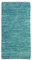 The Deco Factory Skin Teppich, Leder, geflochten, Hellblau, 60 x 120 cm