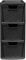 3 Drawer Medium Rattan Tower Unit - Black, Single Unit - 47cm (H) x 19cm (W) x 26cm (D)