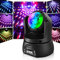Moving Head d-mx512 LED Bühnenlicht 30W Discokugel DJ Disco Partylicht mit RGBW Kaleidoskop Lichteffekt Sound aktiviertes Control Spotlight für Halloween Weihnachten Party