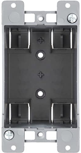 Newhouse Hardware 1-Gang PVC Old Work Electrical Outlet Box (1-pack) | 14 cu. in. Plastic Junction Box for Switches, GFCI, or Duplex Receptacle Outlet | Old Work Electrical Box for Home Improvement