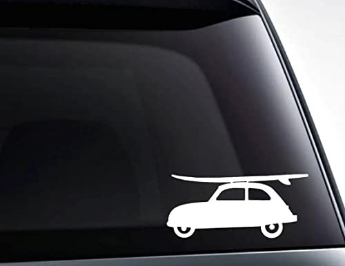 myrockshirt Surfer Surfbrett Ente Surfer Auto 15cm Aufkleber Sticker Autoaufkleber Tuning Freie Farbwahl