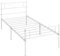 Yaheetech Cama Hierro para colchón de 90 x 190cm Cama Metálica Cama Individual Industrial Estructura Metal Blanco