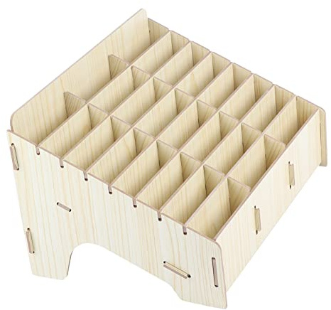 Handy Aufbewahrungsbox, Bambus Ladestation, Desktop Aufbewahrungsbox aus Holz, Handy Verwaltungs Aufbewahrungsbox, Telefon Aufbewahrungsbox, Desktop Handyhalter, Organizer für die Schule Schreibtisch