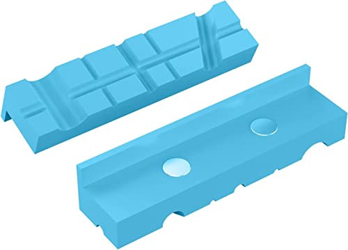 Nylon Vise Jaws kit by HEALUA- Multipurpose 6 - Use on Any Metal Vise, Magnetic Reversible Pads, Clamp Flat or Round Products Without Damage