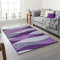 Modern Style Rug Wind Design Black Blue Purple Red Rugs Living Room Extra Large Size Soft Non Slip Short Pile Carpet Area Washable Rugs (Violet, 120 X 170 CM)