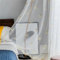 KEKUYA 2 er Set Wohnzimmer Gardinen,Voile Gardinen Vorhang halbtransparent mit Ösen Gardinen Modern für Schlafzimmer Balkontür Luftige Gardinen, Tier Hirsch B132×H213cm