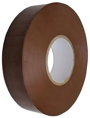 Newlec Cinta de Aislamiento Eléctrico de PVC 33 Metros, 19mm x 33M Retardante de Llama (Marrón, 33 Metros)