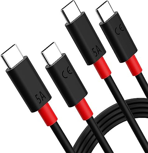 ACAGET USB C to USB C Charger Cable for Motorola G54 G84 g34, (6.6 ft/2Pcas), 68W Max TurboPower Charging Cable Fast for Motorola Moto g04/E14 /Edge 50/ G14/g73/e13 for iPhone 16 15 Pro Max Plus
