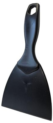 Spatule à pâte | Rigide 10 cm | Coupe-pâte Spatule de cuisine Spatule de cuisine pour pizza, pain et pâte (noir)